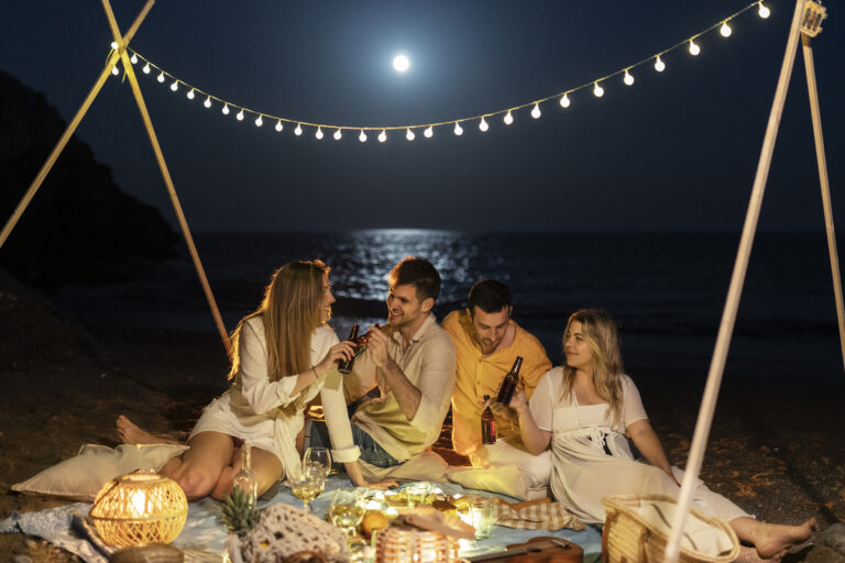 Como organizar um luau na praia?