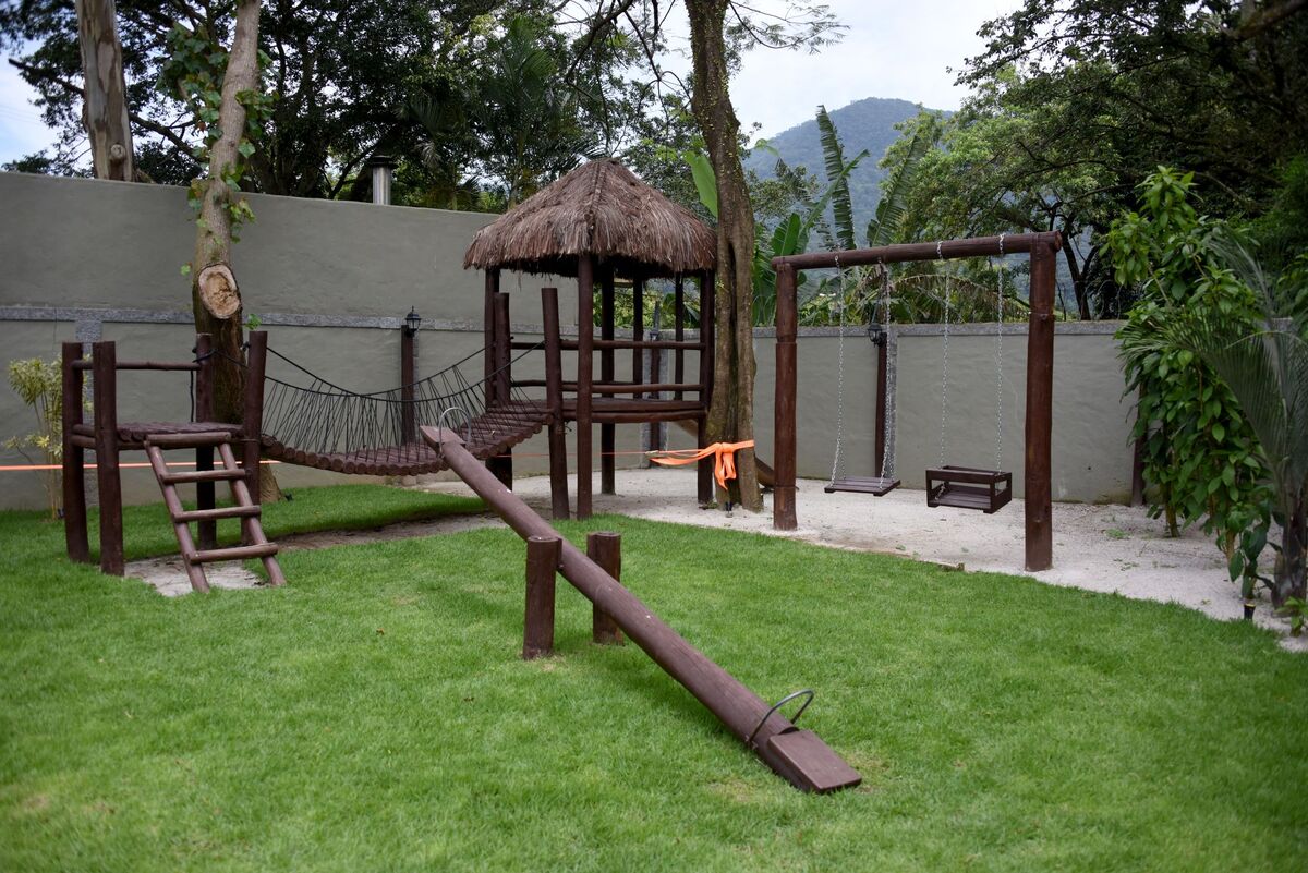 playground feito a partir de práticas sustentáveis na Porto Mare.